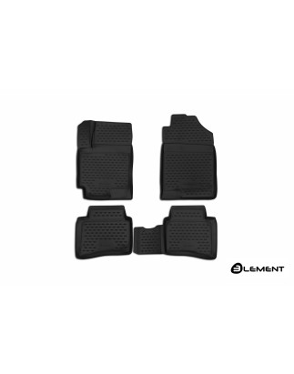 3D Tappetini su misura per KIA RIO (YB), 06/2017-, sedan/berlina 2 volumi (X-Line), 4 pcs. (Cod. N-E
