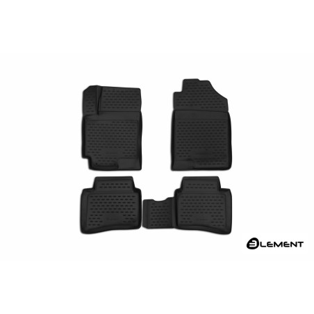3D Tappetini su misura per KIA RIO (YB), 06/2017-, sedan/berlina 2 volumi (X-Line), 4 pcs. (Cod. N-E