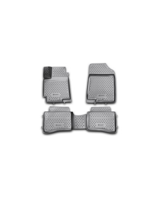 3D Tappetini su misura per KIA Rio, 2011-2017, 4 pcs. (Cod. N-EXP.NLC.3D.25.38.210h)