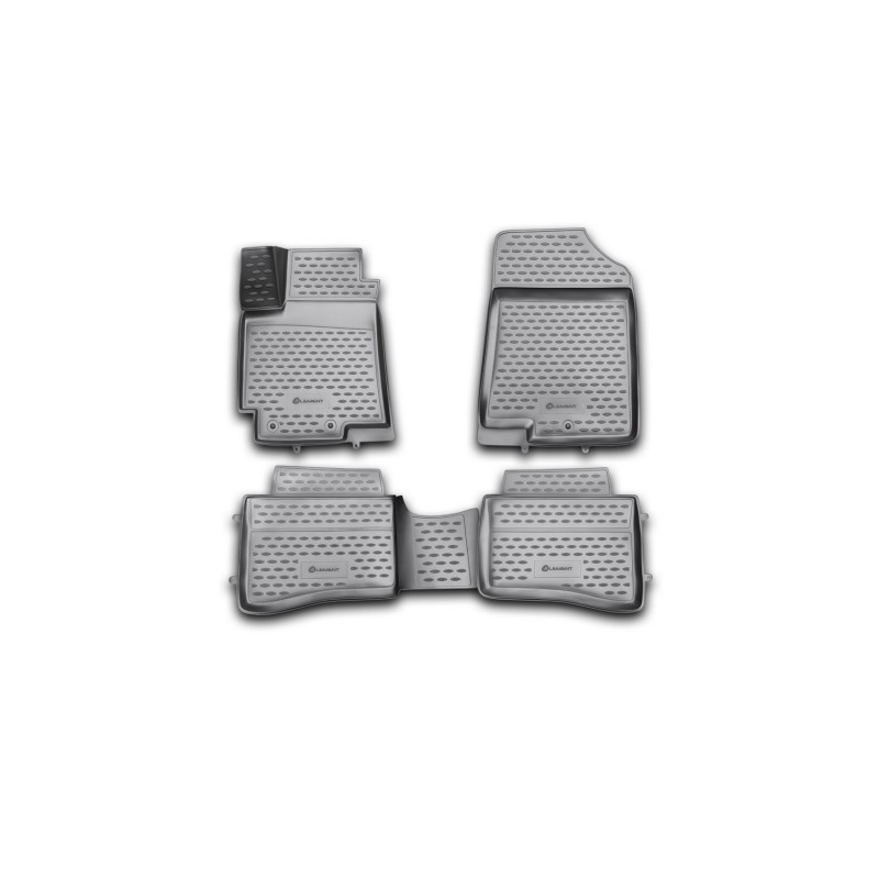 3D Tappetini su misura per KIA Rio, 2011-2017, 4 pcs. (Cod. N-EXP.NLC.3D.25.38.210h)