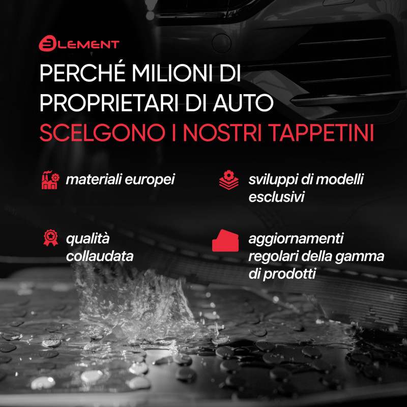 Tappetini su misura per KIA Mohave 10/2009-, 5 pcs. (Cod. N-EXP.NLC.25.29.210kn)