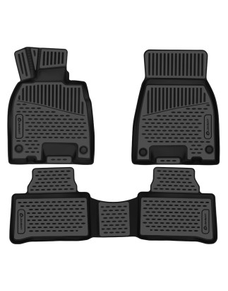 3D Tappetini su misura per MERCEDES-BENZ EQE 2022 -, Coupe, Europe, 3 pcs. (polyurethane) (Cod. N-EX