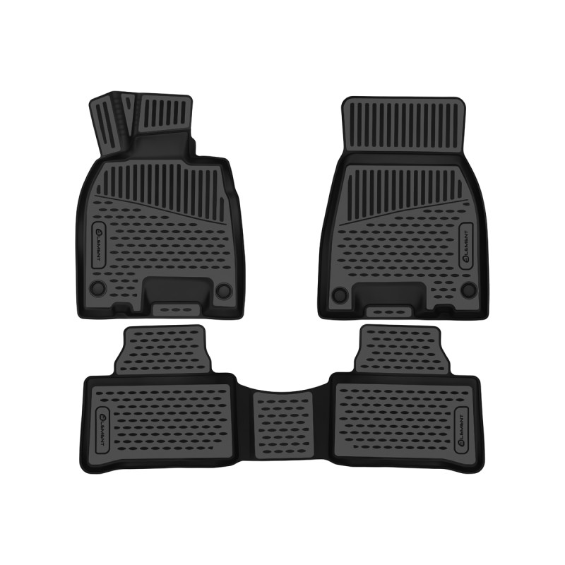 3D Tappetini su misura per MERCEDES-BENZ EQE 2022 -, Coupe, Europe, 3 pcs. (polyurethane) (Cod. N-EX