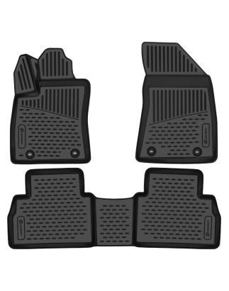 3D carpets for the salon are suitable for MG ZS (II Restyling) 2019- Europe, 3 pieces (polyurethane)