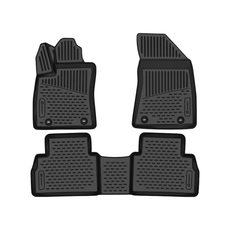 3D carpets for the salon are suitable for MG ZS (II Restyling) 2019- Europe, 3 pieces (polyurethane)