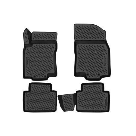 3D Tappetini su misura per NISSAN X-Trail T32 (III, IIIр), 2013-, 4 pcs. (Cod. N-EXP.CARNIS00059)