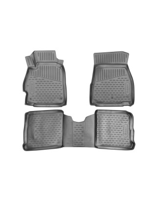 3D Tappetini su misura per NISSAN Versa 2019- (for US 2020-) Sedan, Automatic, (USA), 3pcs. (Cod. N-