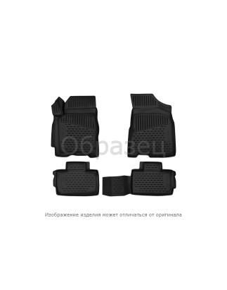 Floor 3D  mats designed for NISSAN Sentra, 2014-2016, 4 pcs. (Cod. N-EXP.NLC.36.52.210k)