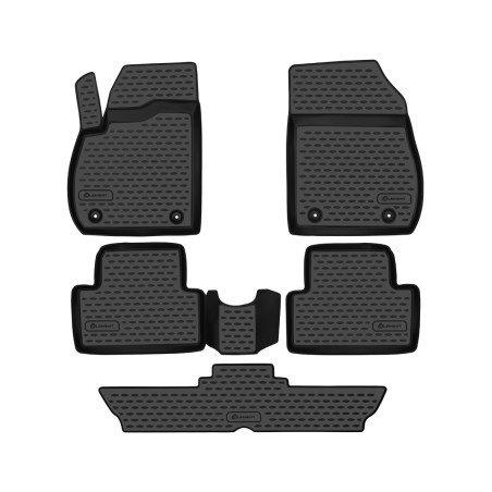 Tappetini su misura per OPEL Zafira, 2012-, 7 posti 5 pcs. (Cod. N-EXP.NLC.37.24.210k)