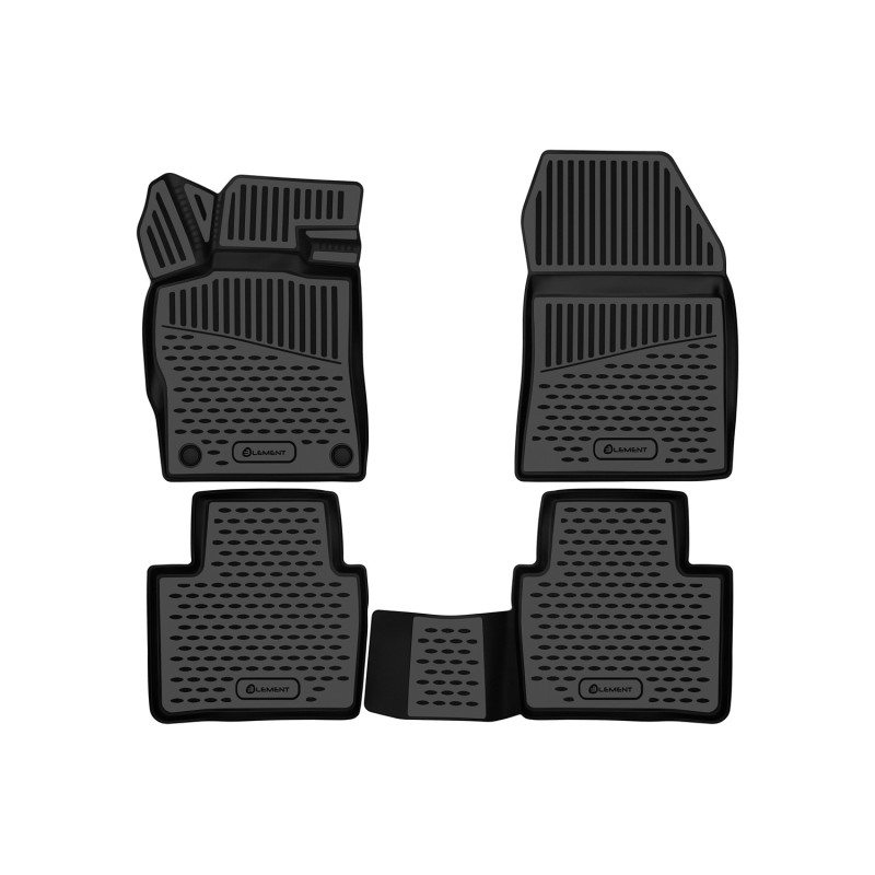 3D Tappetini su misura per PEUGEOT 408 (I rest) 2017- Europe, 4pcs. (Cod. N-EXP.ELEMENT3DA27649210k)