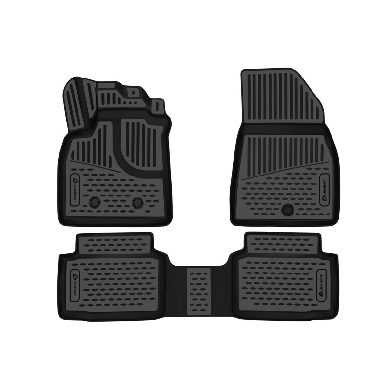 3D Tappetini su misura per RENAULT Duster (II) 2021 -, SUV 5 doors, Europe, 3 pcs. (polyurethane) (C