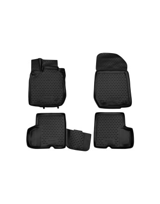 3D Tappetini su misura per RENAULT Logan, 2004-2009, 2010-, 4 pcs. (Cod. N-EXP.NLC.3D.41.05.210k)