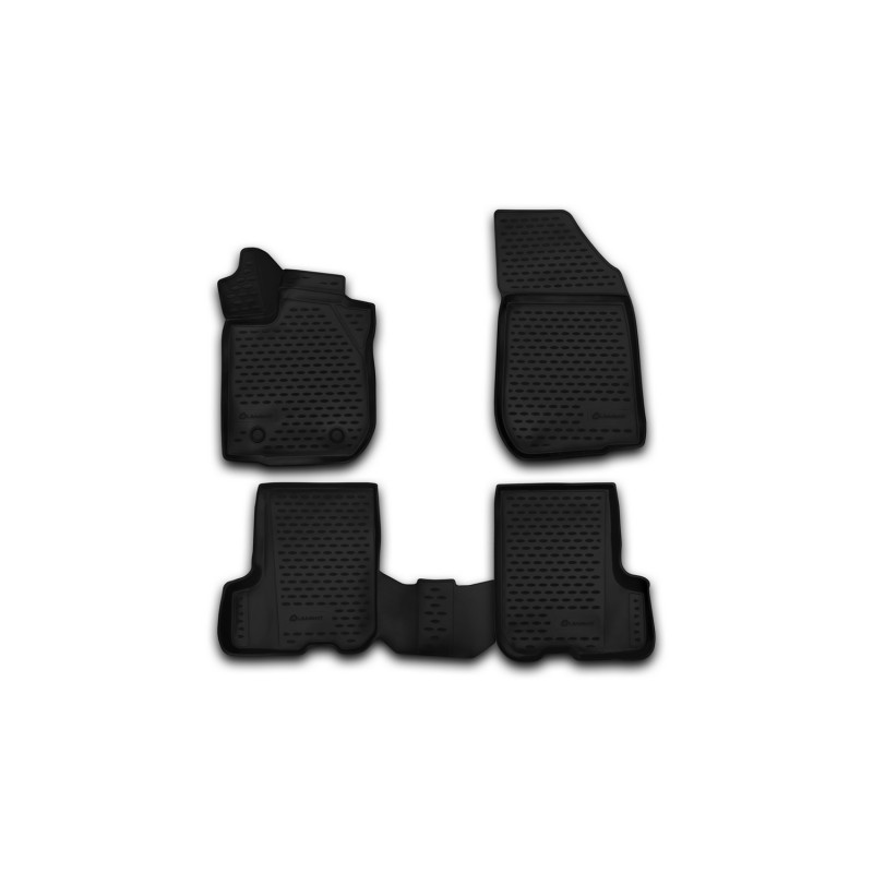 3D Tappetini su misura per RENAULT Sandero/Sandero Stepway, 2014-, 4 pcs. (Cod. N-EXP.NLC.3D.41.32.2
