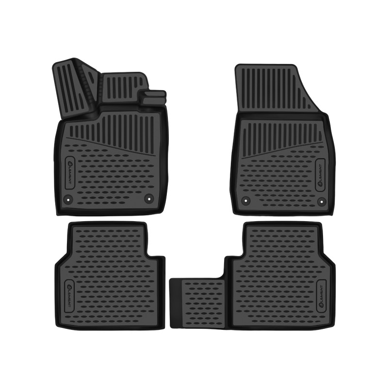 3D carpets for the salon are suitable for SKODA Elroq 2024-, Europe, 4 pieces (polyurethane) (Cod. N