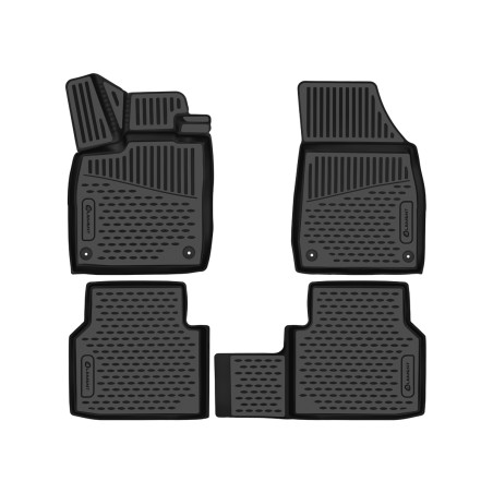 3D carpets for the salon are suitable for SKODA Elroq 2024-, Europe, 4 pieces (polyurethane) (Cod. N