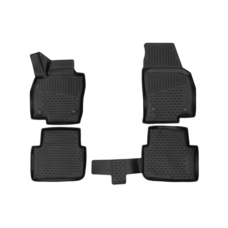 3D Tappetini su misura per SKODA Kamiq, 2019- cross, 4 pcs. (Cod. N-EXP.ELEMENT3D02537210k)