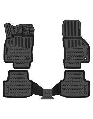 3D Tappetini su misura per SKODA Octavia 2021-, Европа, 4pcs. (Cod. N-EXP.ELEMENT3DAN1217210k)