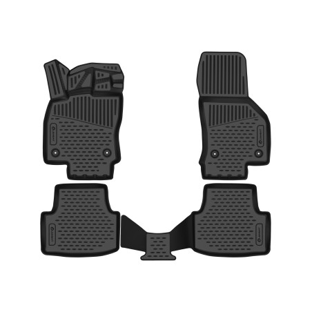 3D Tappetini su misura per SKODA Octavia 2021-, Европа, 4pcs. (Cod. N-EXP.ELEMENT3DAN1217210k)