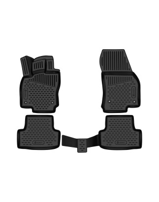 3D Tappetini su misura per SKODA Karoq, 2017-, station wagon, Europe, without box under driver's sea