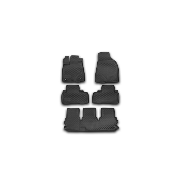 Tappetini su misura per TOYOTA Highlander (exclud. Hybrid), 2014-2019, 5 pcs. (Cod. N-EXP.NLC.48.75.