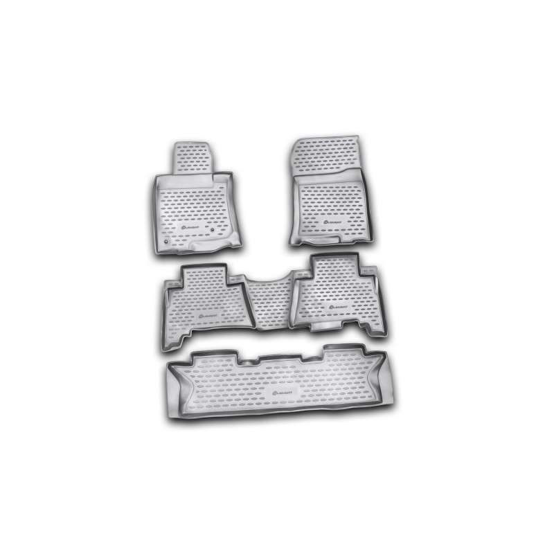 Tappetini su misura per TOYOTA Land Cruiser Prado 12/2009-2013, 5 pcs., 7 posti (Cod. N-EXP.NLC.48.2