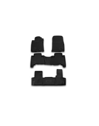 Tappetini su misura per TOYOTA Land Cruiser Prado 150, 2013-, 7 posti, 5 pcs. (Cod. N-EXP.NLC.48.76.