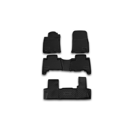 Tappetini su misura per TOYOTA Land Cruiser Prado 150, 2013-, 7 posti, 5 pcs. (Cod. N-EXP.NLC.48.76.