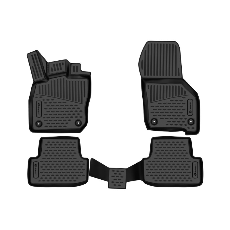 3D Tappetini su misura per VOLKSWAGEN Golf (VIII) 2019 -, Hatchback Hybrid 5 doors, Europe, 4 pcs. (