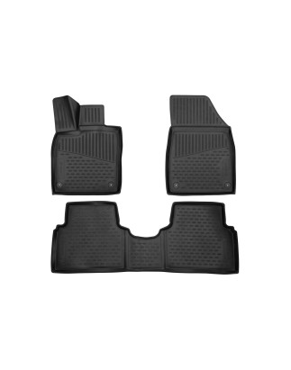 3D Tappetini su misura per VOLKSWAGEN iD.3, 2020-, berlina 2 volumi, 3 pcs. (polyurethane) (Cod. N-E