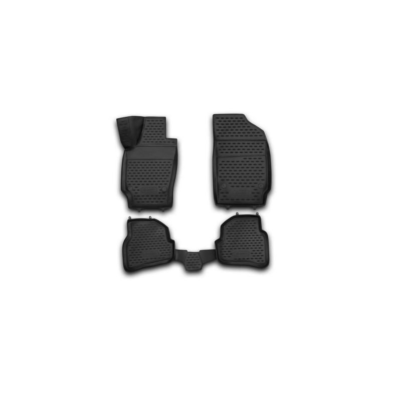 3D Tappetini su misura per VOLKSWAGEN Polo (V, Vp) 2009-2020, Hb, 4 pcs. (Cod. N-EXP.NLC.3D.51.28.21