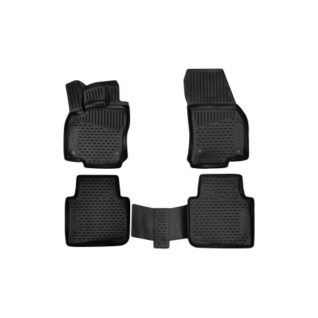 3D Tappetini for Volkswagen Tiguan Allspace, 5-door SUV, Second generation, 2016–, 5/7posti, 4 pcs