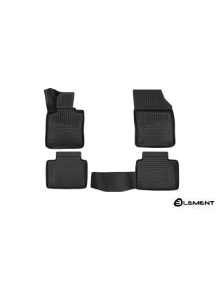 3D Tappetini su misura per VOLVO V90, 2016-, Station wagon, (Europe), 4 pcs. (Cod. N-EXP.ELEMENT3D50