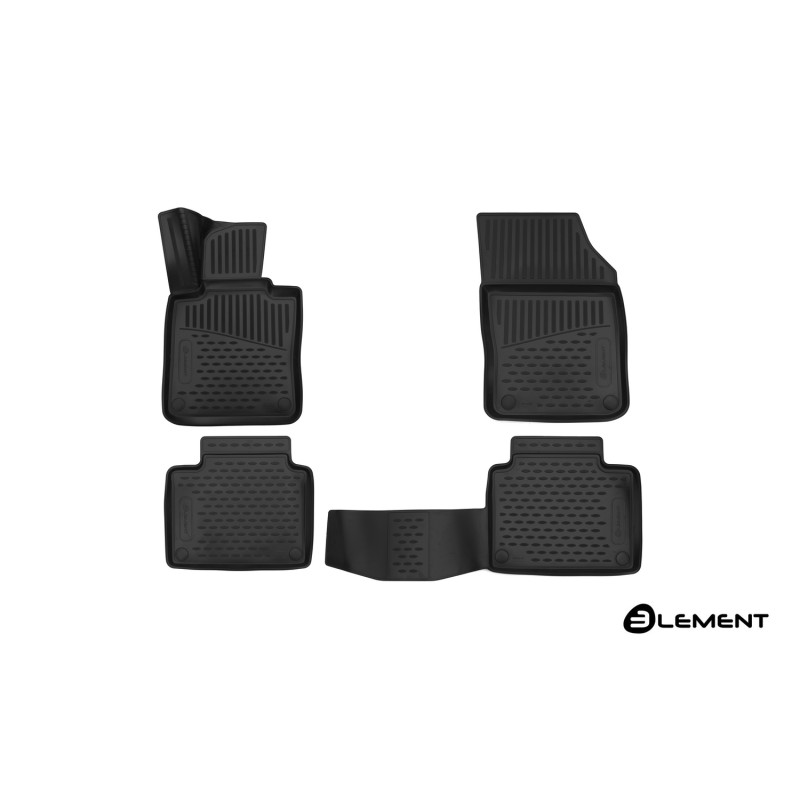 3D Tappetini su misura per VOLVO V90, 2016-, Station wagon, (Europe), 4 pcs. (Cod. N-EXP.ELEMENT3D50
