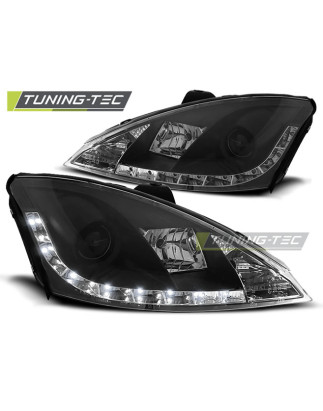 Fari Anteriori con Luci Diurne Luci Diurne Nero per Ford Focus 10/1998-10/2001 (Cod. TT-LPFO23)