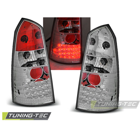 Fanali Posteriori LED Cromato per Ford Focus Mk1 10/1998-10/2004 (Cod. TT-LDFO01)
