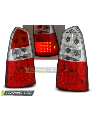 Fanali Posteriori LED Rosso/bianco per Ford Focus Mk1 10/1998-10/2004 (Cod. TT-LDFO02)