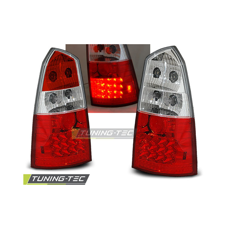 Fanali Posteriori LED Rosso/bianco per Ford Focus Mk1 10/1998-10/2004 (Cod. TT-LDFO02)