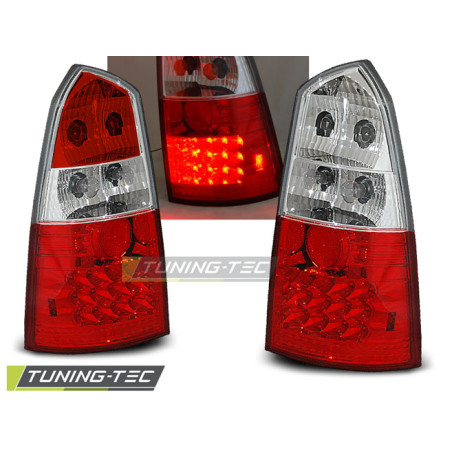 Fanali Posteriori LED Rosso/bianco per Ford Focus Mk1 10/1998-10/2004 (Cod. TT-LDFO02)