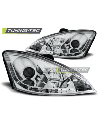 Fari Anteriori con Luci Diurne Luci Diurne Cromato per Ford Focus 11/2001-10/2004 (Cod. TT-LPFO24)