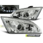 Fari Anteriori con Luci Diurne Luci Diurne Cromato per Ford Focus Ii 09/2004-01/2008 (Cod. TT-LPFO18