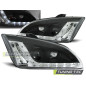 Fari Anteriori con Luci Diurne Luci Diurne Nero per Ford Focus Ii 09/2004-01/2008 (Cod. TT-LPFO19)
