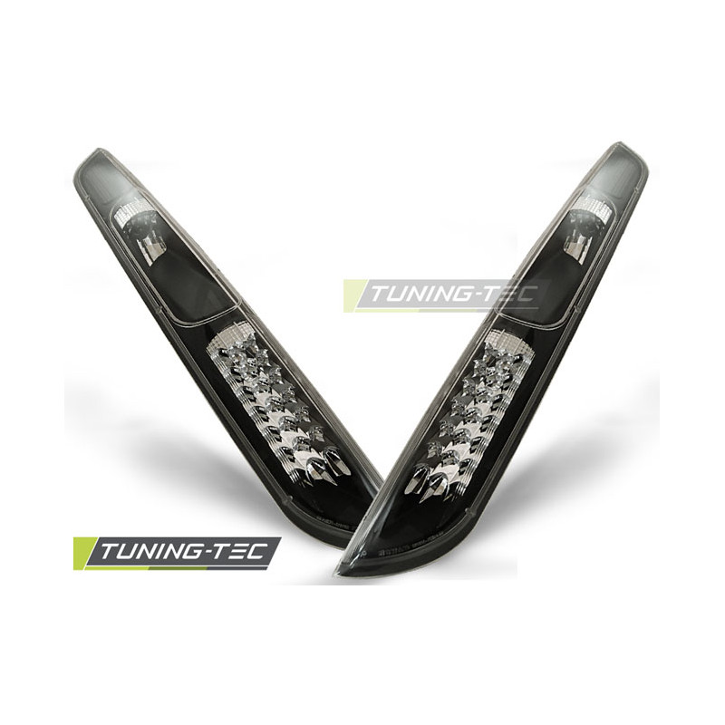 Fanali Posteriori LED LED Nero per Ford Focus Mk2 09/2004-2008 (Cod. TT-LDFO08)