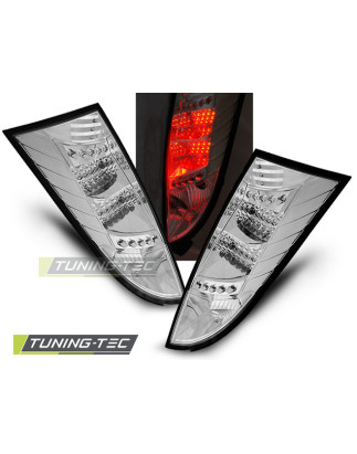 Fanali Posteriori LED LED Cromato per Ford Focus Mk1 10/1998-10/2004 (Cod. TT-LDFO03)