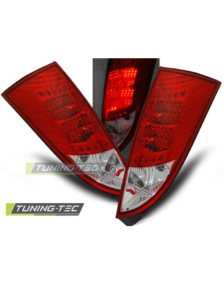 Fanali Posteriori LED LED Rosso/bianco per Ford Focus Mk1 10/1998-10/2004 (Cod. TT-LDFO04)