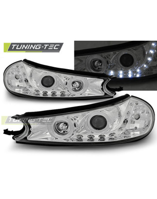 Fari Anteriori con Luci Diurne Luci Diurne Cromato per Ford Mondeo 10/1996-08/2000 (Cod. TT-LPFO16)