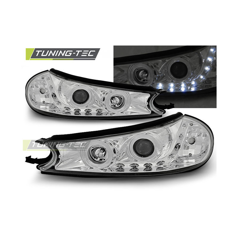 Fari Anteriori con Luci Diurne Luci Diurne Cromato per Ford Mondeo 10/1996-08/2000 (Cod. TT-LPFO16)