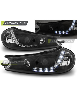 Fari Anteriori con Luci Diurne Luci Diurne Nero per Ford Mondeo 10/1996-08/2000 (Cod. TT-LPFO17)