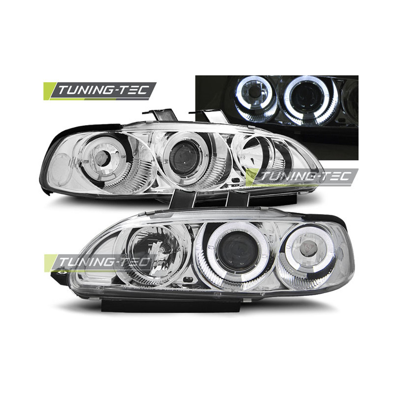 Fari Anteriori Angel Eyes per Honda Civic 2D/3D 09/1991-08/1995 (Cod. TT-LPHO01)