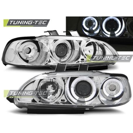 Fari Anteriori Angel Eyes per Honda Civic 2D/3D 09/1991-08/1995 (Cod. TT-LPHO01)