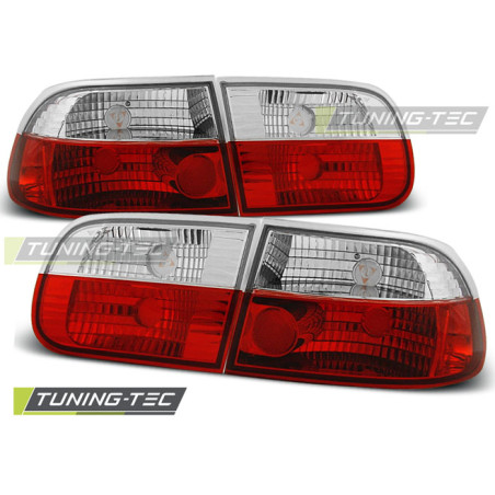 Fanali Posteriori Rosso/bianco per Honda Civic 3D 09/1991-08/1995 (Cod. TT-LTHO05)